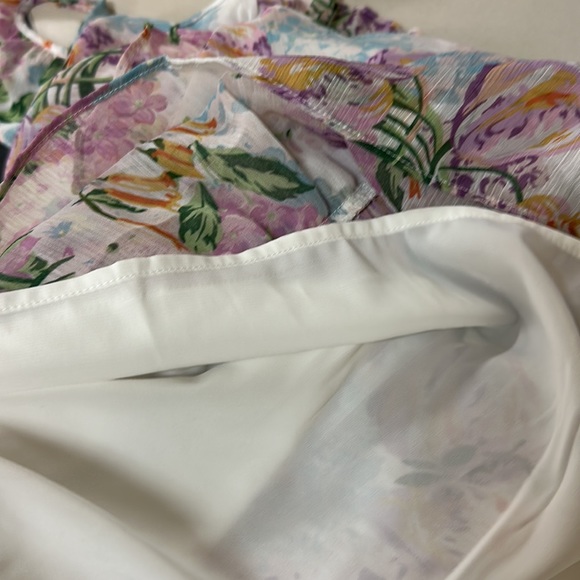 🔥🔥🔥NEW Anthropologie O.P.T Ingrid Floral Ruffle Midi Dress - Picture 13 of 15